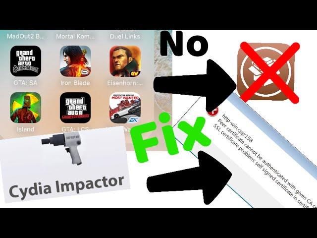 install ipa no jailbreak + Fix Cydia impactor certificate error