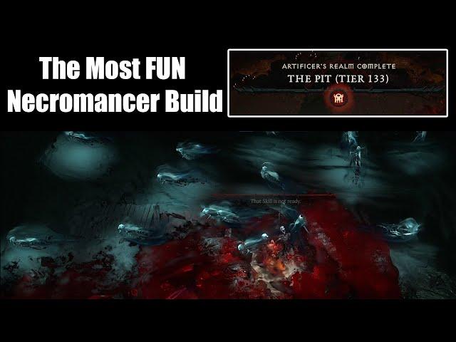 The Most FUN Necromancer Build - Spirit Wave - Pit 133 - Diablo IV Season 5 Build