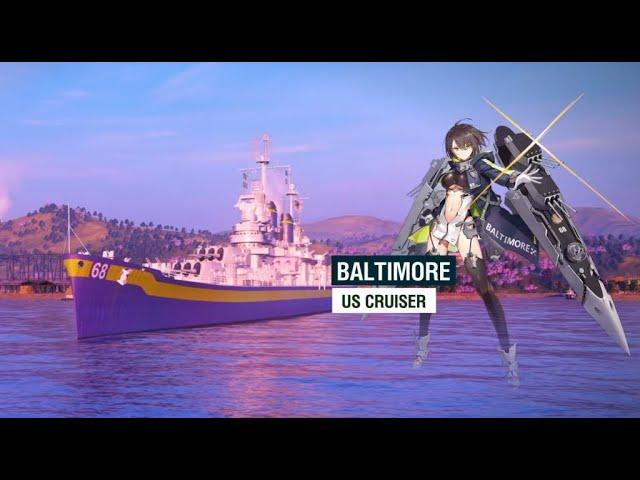 Крейсер AL BALTIMORE в World of Warships Legends