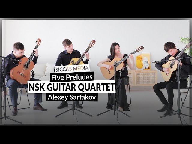 NSK Guitar Quartet play Five Preludes by Alexey Sartakov | Siccas Media