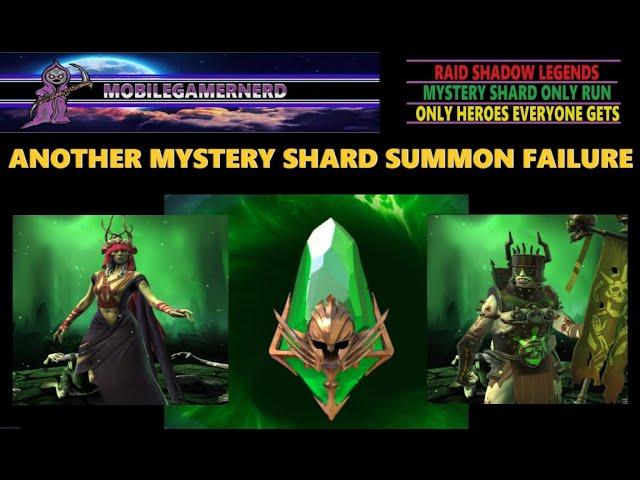 Another Mystery Shard Summon Failure. Raid Shadow Legends F2P Mystery Shard Only Run.