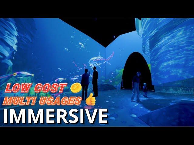 How to Create a 360° Immersive Experience Room with Projection mapping and Digital Art Installation?