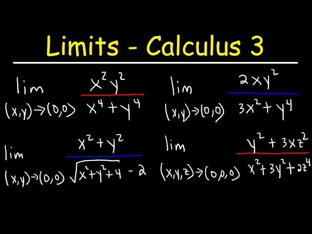 Limits of Multivariable Functions - Calculus 3