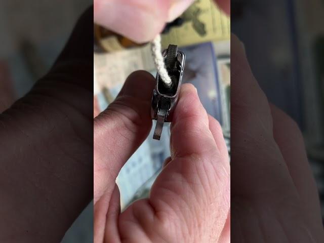 Installing A New Copper Woven Zippo Type Wick In A Vintage Rogers WINDPROOF Petrol Lighter ️