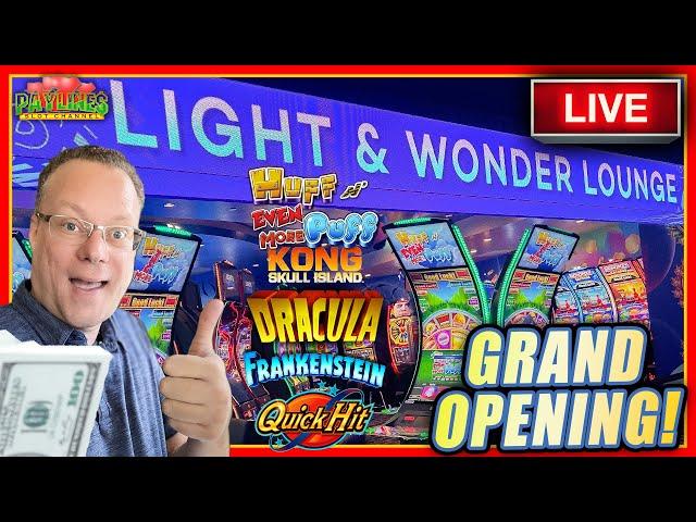  LIVE SLOTS IN THE NEW LIGHT AND WONDER LOUNGE! @GilaRiverResortsCasinos    #casino #live #vegas