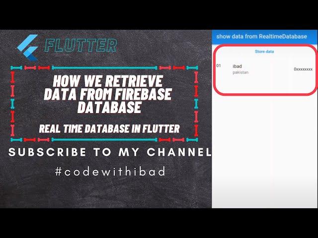 Realtime Database in flutter | How to Retrieve Multiple Data from Firebase in flutter |firebase app