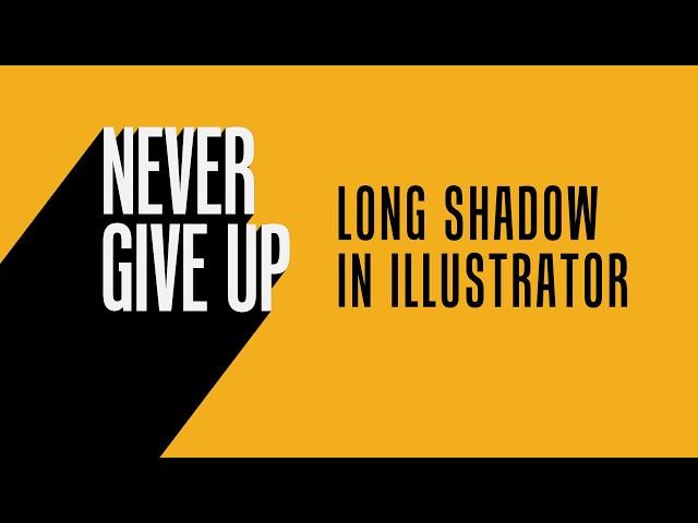 Long Shadow text in Adobe Illustrator