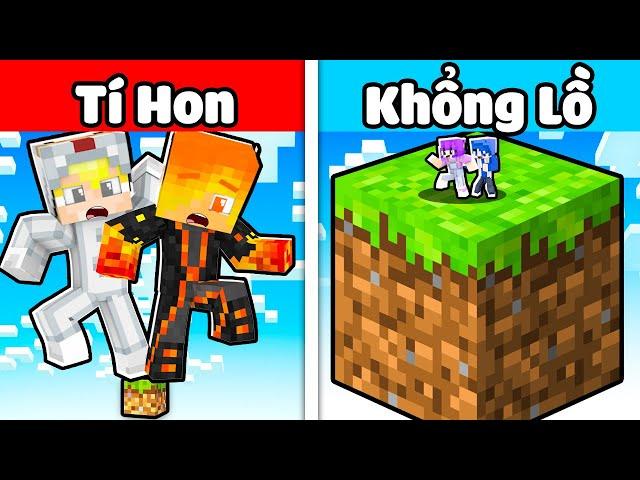 SINH TỒN 1 BLOCK TÍ HON VS KHỔNG LỒ TRONG MINECRAFT