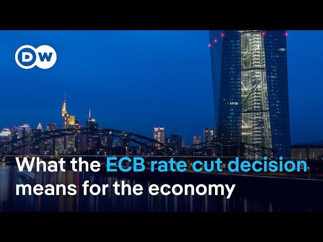 ECB cuts interest rates by quarter point to 3.5% | DW News