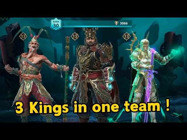 This Team will rule the Arena  *Kings Trio* Monkey King , KOTL & Emperor || Shadow Fight 4 Arena