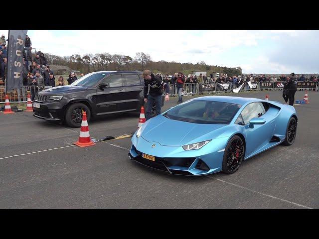 Jeep Cherokee Trackhawk vs Lamborghini Huracan EVO