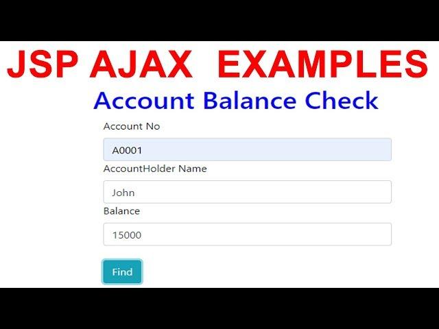 Jsp Ajax Examples