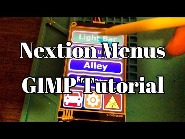 How to Make Stunning Menus on Arduino Nextion Displays: GIMP Tutorial