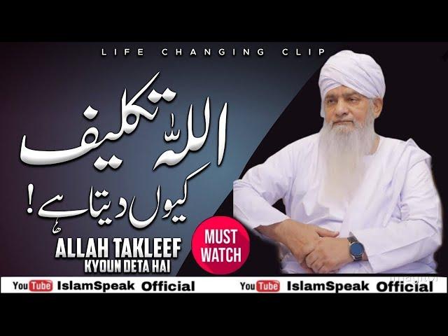 Allah Takleef Kyoun Deta Hai |Insan Pr Azmayesh |By Peer Zulfiqar Ahmad Naqshbandi Sab