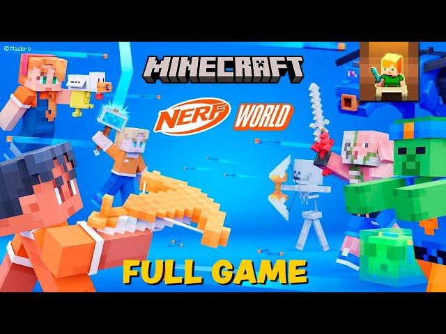 Minecraft Nerf World DLC - Full Gameplay Playthrough (Full Game)