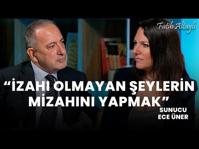 "İzahı olmayan şeylerin mizahı" Sunucu Ece Üner, Fatih Altaylı'nın sorularını yanıtladı