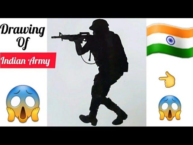 Army drawing video by #Himesh ke art step by step #drawing #army drawing