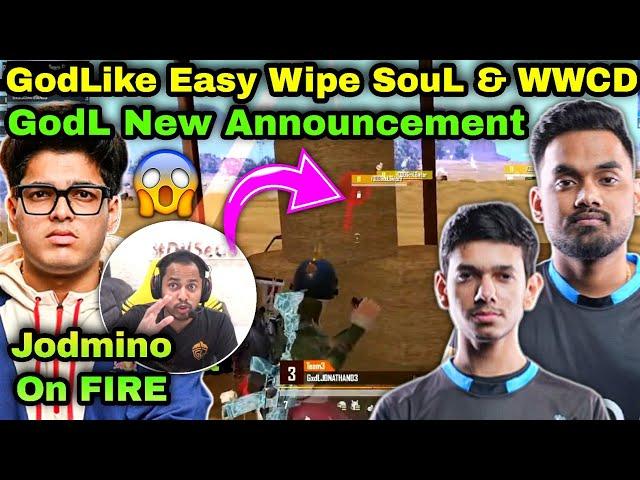 GodLike Vs SouL End Zone Fight GodLike 12 Kills Chicken  Jonathan Mino On FIRE 