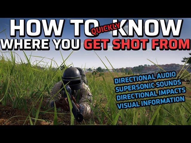 GUIDE: How to know WHERE YOU GET SHOT FROM in PUBG