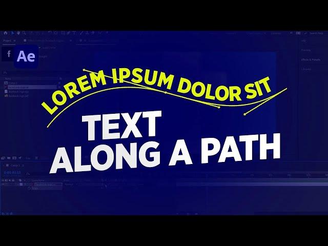 ANIMATE TEXT Along Any CUSTOM PATH in After Effects | Easy Tutorial