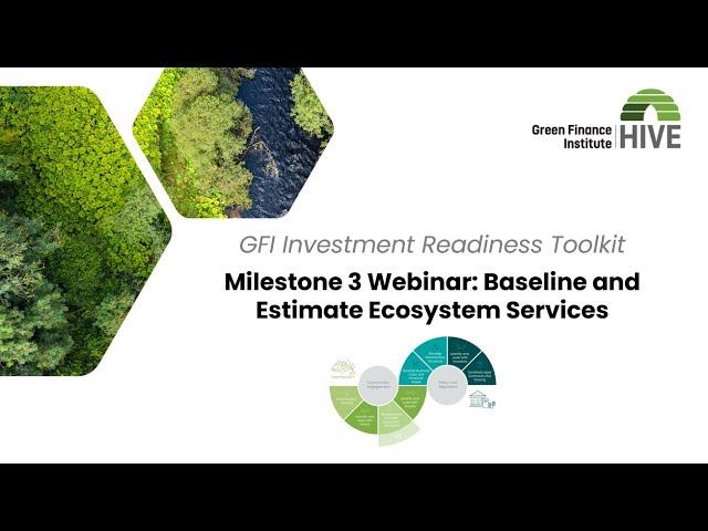 Investment Readiness Toolkit: Milestone 3 – Baseline and Estimate Ecosystem Services