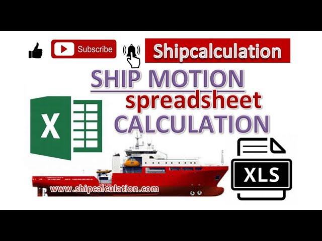 Ship Motion Spreadsheet Excel Calculation