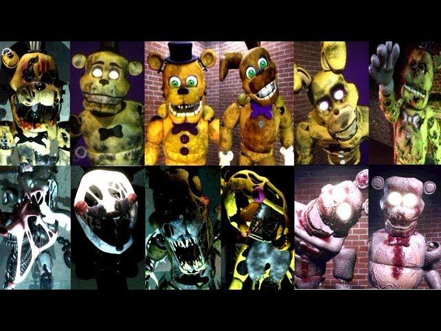 Final Nights 4 MUSEUM | ALL ANIMATRONICS & EXTRAS