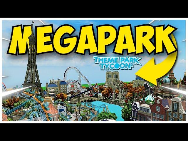 This Theme Park Tycoon 2 Mega Park Is INSANE...