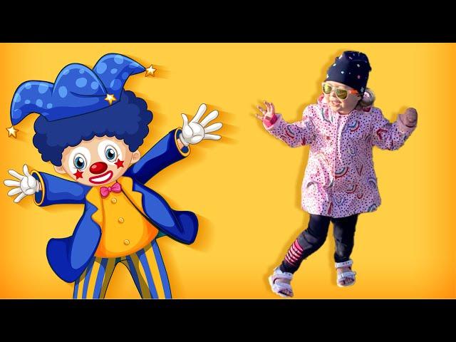 Margo dancing with kids on the animation | Video for kids