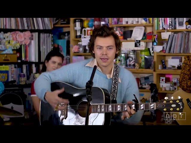 Выступление Гарри Стайлса на Tiny Desk (перевод) целое видео в телеграмме