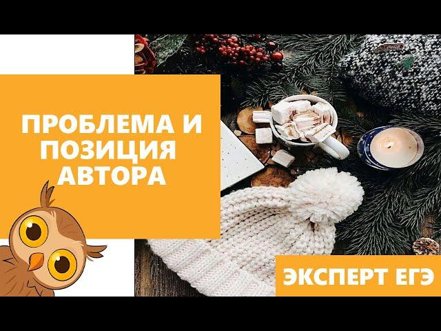 СОЧИНЕНИЕ ЕГЭ | Проблема и позиция автора