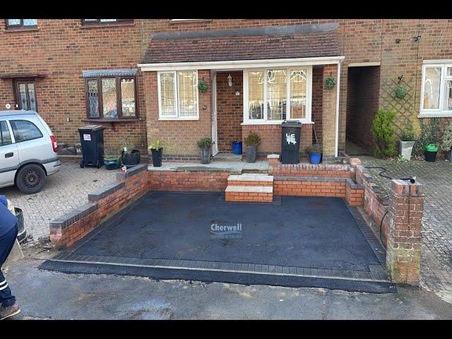 Tarmac Driveway Extension with New Brick Steps in Daventry