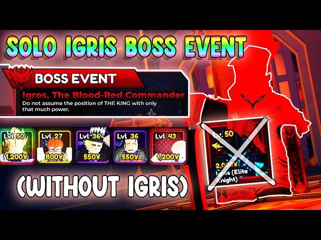 Easiest Igris Boss Farm (Without Igris and SJW) Anime Vanguard Tutorial - Roblox