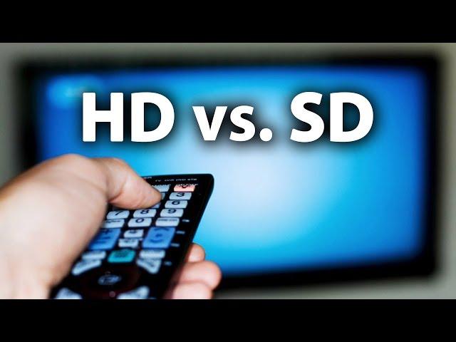 HD vs. SD -- High / Standard Definition Comparison Video & Explanation