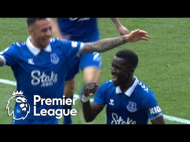 Idrissa Gueye's free kick deflects in to give Everton lead v. Arsenal | Premier League | NBC Sports