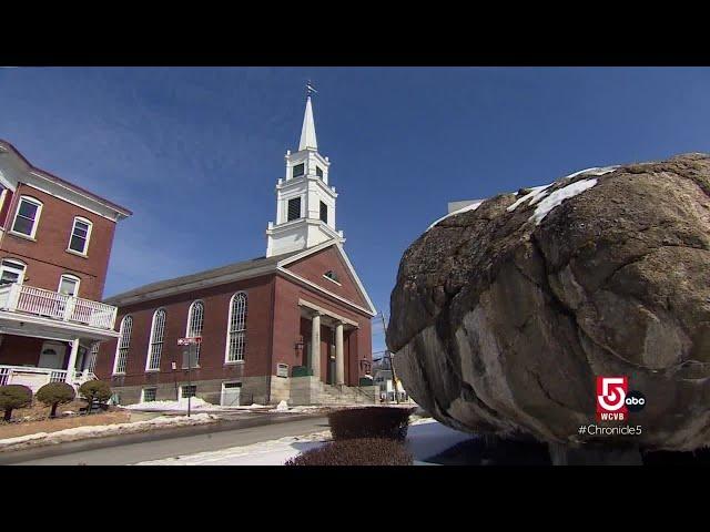 A beloved boulder in Fitchburg, Massachusetts has an intriguing history