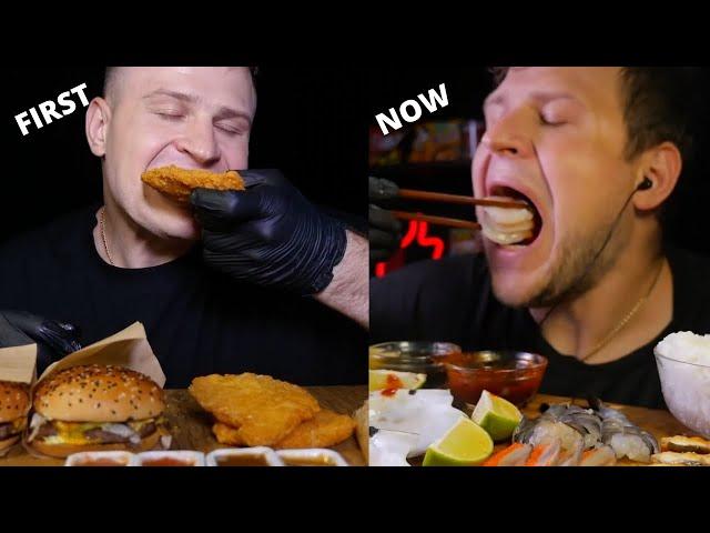 MUKBANGERS FIRST VS RECENT MUKBANG  ️