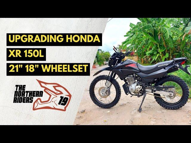 HONDA XR 150L | Wheelset Upgrade from stock to 21" 18" |  The Northern Riders
