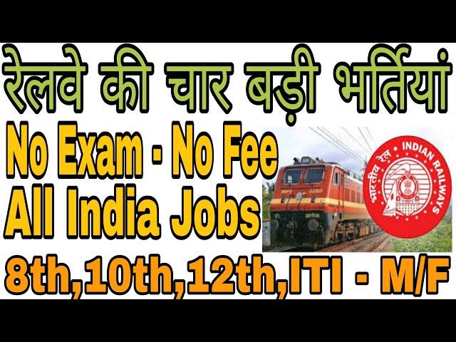 Railway recruitment 2021 , Railway Jobs 2021 for 8th 10th 12th ITI Pass