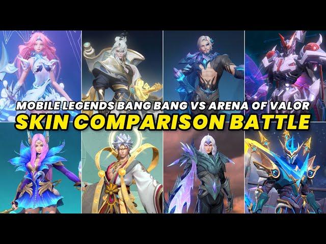 Mobile Legends Bang Bang vs. Arena of Valor: Latest Skin Comparison in Ultra HD!