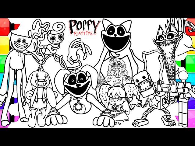 Poppy Playtime Chapter 3 Big Coloring Pages New / How to Color ALL Bosses from All Chapters / NCS