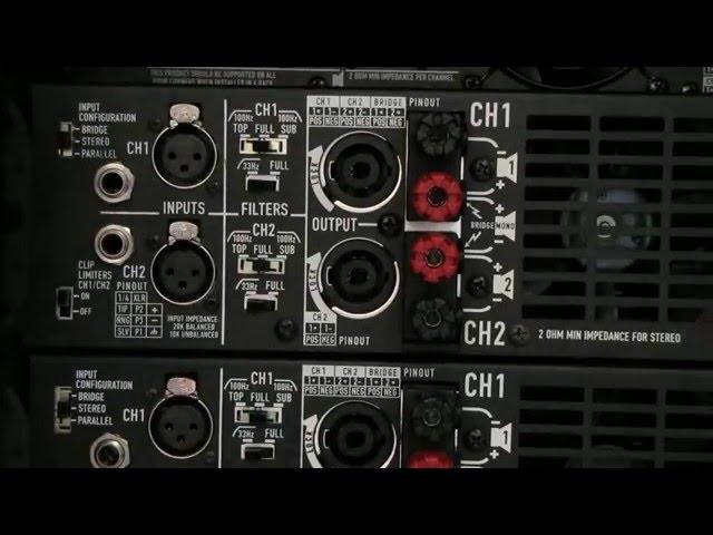 Stereo "Daisy" chain of amplifiers (using QSC PLX amps)