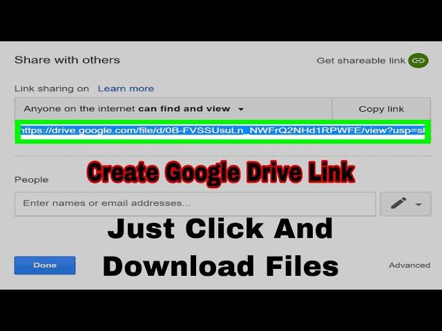 How to Make Direct Links of Google Drive Files || get a direct image link from google drive