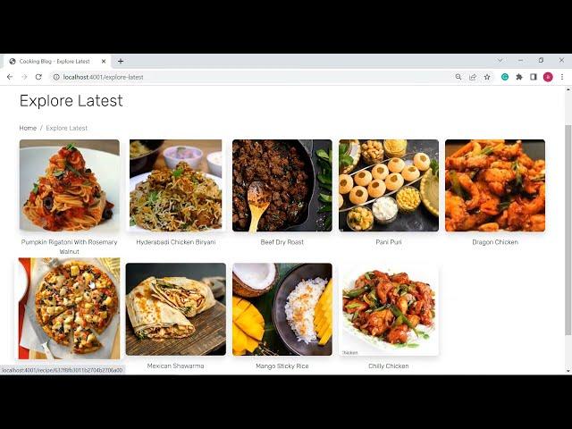 Recipe Blog using Node.js and MongoDB