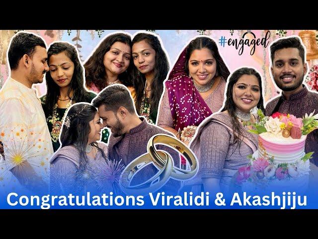 Congratulations Virali Di & Akashjiju #vlogs #vlooger #viralvideo #marriage #engagement #love