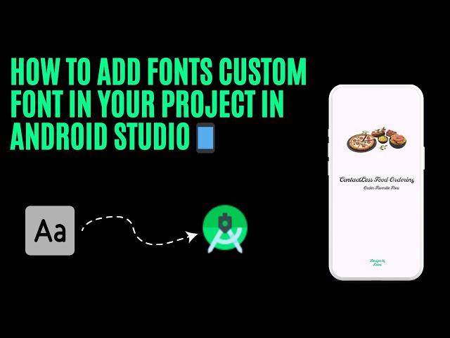 How to Add fonts Custom Font in your Project in Android Studio || Android App Development