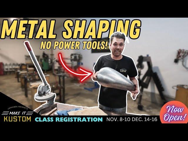 Beginner Metal Shaping How To Make Compound Curves EASY Shrinking Stump, Sand Bag, English Wheel