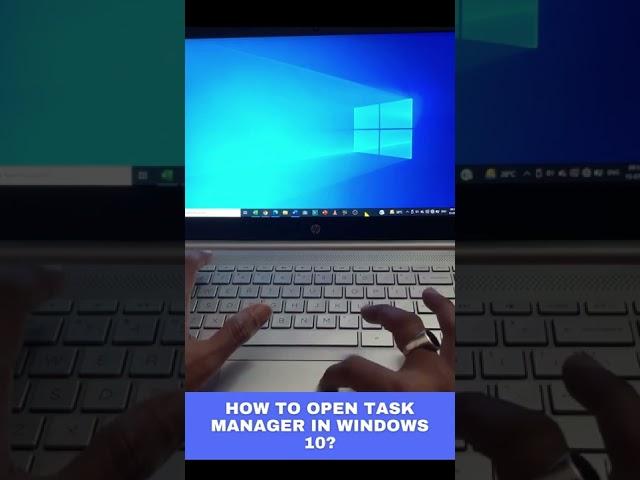how to open task manager in windows 10?
