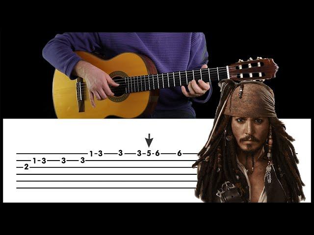 Pirates of the Caribbean - easy guitar tabs