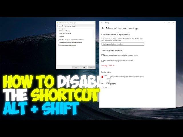 How To Disable Shortcut ALT + SHIFT | No More Language/Keyboard Layout Switching | Windows 10 | 2024